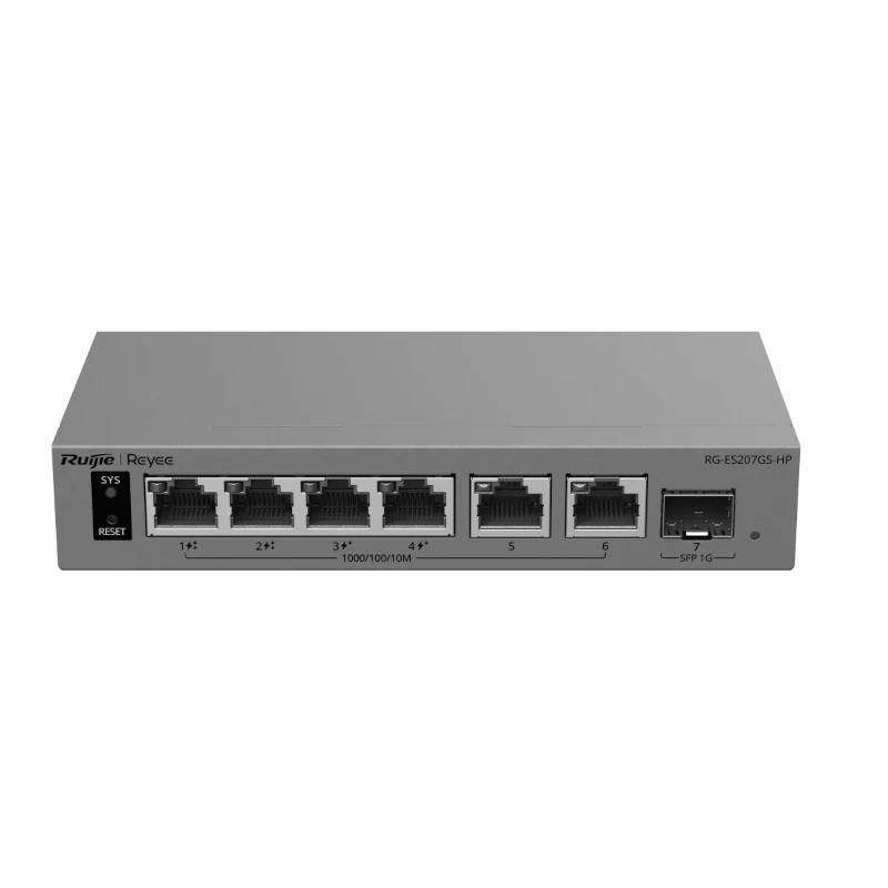 Commutador de xarxa Ruijie Networks Reyee RG-ES207GS-HP Switch Cloud 2P PoE++ 2P PoE+