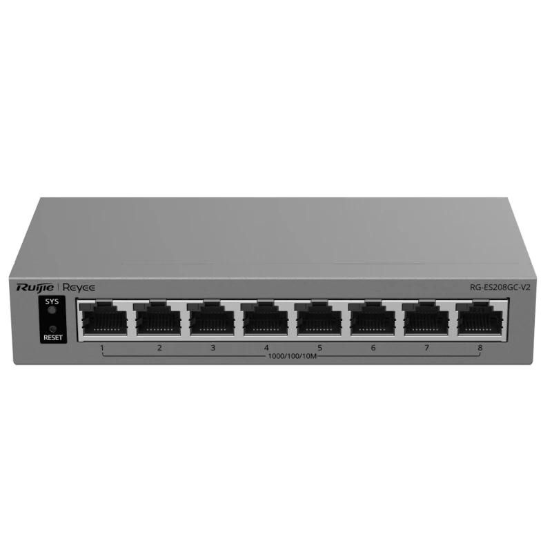 Commutador de xarxa Ruijie Networks Reyee RG-ES208GC-V2 Switch Cloud 8P 1G