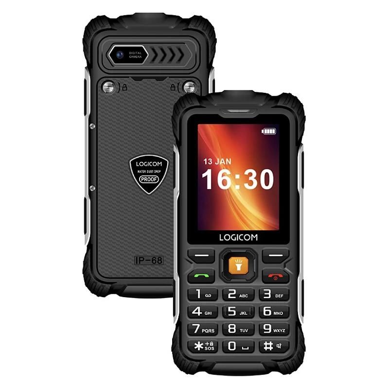 Téléphone pour seniors LOGICOM Xtrem 60 Móvil Básico 4G 2.40" DS IP68 Neg