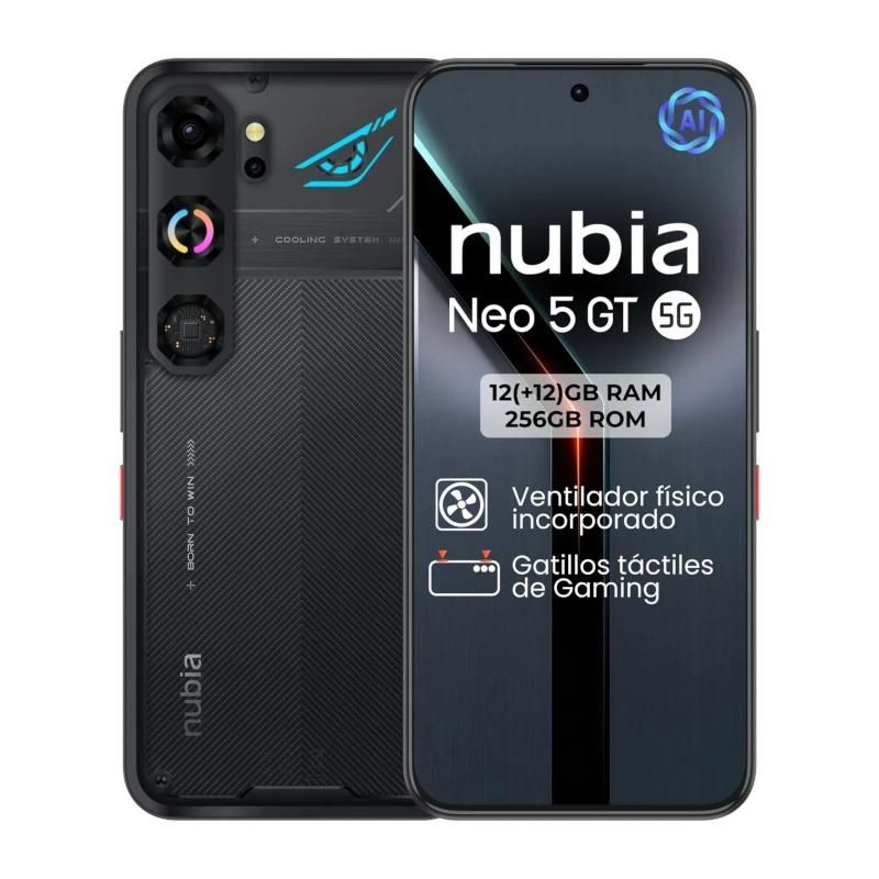 Teléfono móvil ZTE Nubia Neo 5 GT 6.8" 12GB 256GB Black Gaming