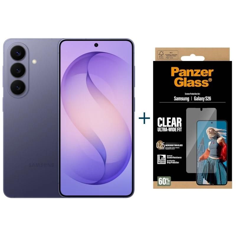 Téléphone mobile Samsung Galaxy S26 5G 256Gb Violet + Prot Panzer