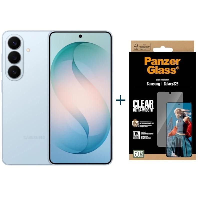 Téléphone mobile Samsung Galaxy S26 5G 256Gb 12Gb Blue+ Prot Panzer