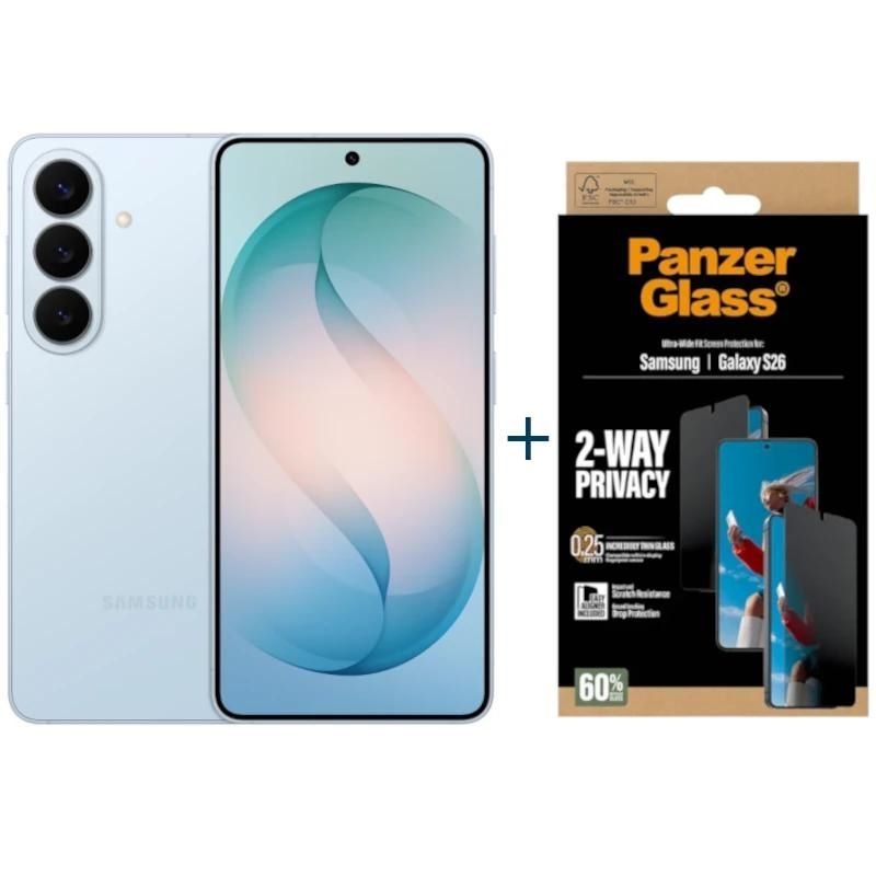 Téléphone mobile Samsung Galaxy S26 5G 256G 12G Blue+ProtPrivPanzer