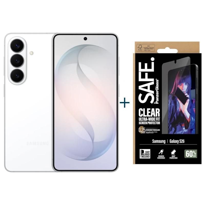 Téléphone mobile Samsung Galaxy S26 5G 256Gb 12Gb White+ Prot SAFE