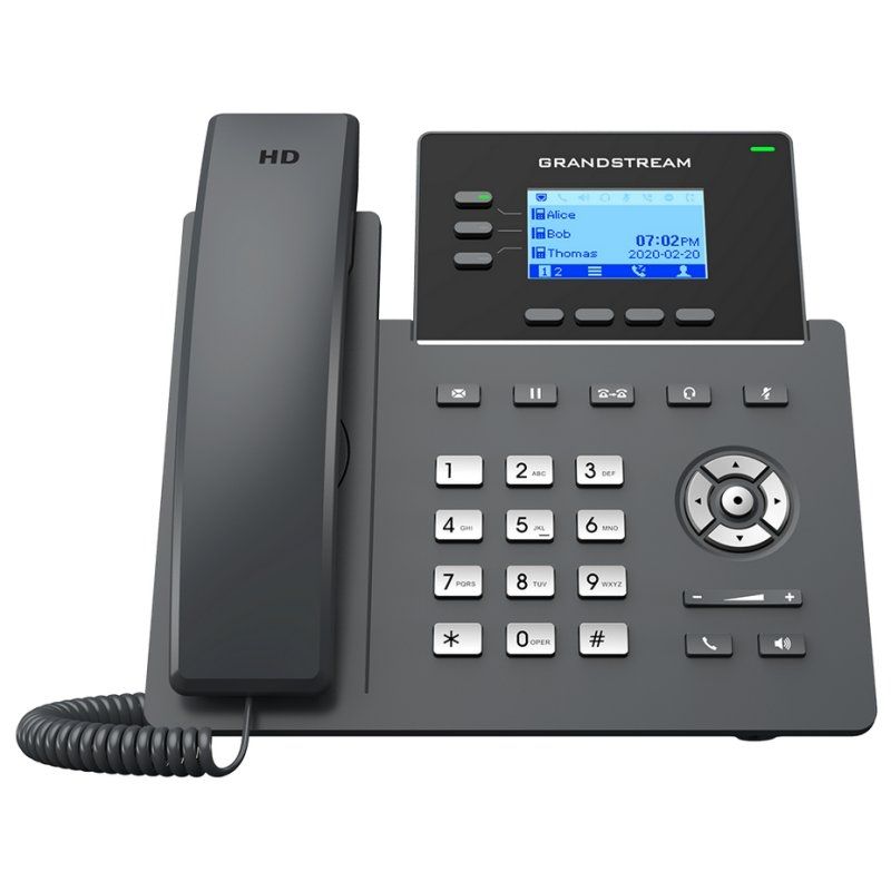 Telèfon IP Grandstream GRP2603P PoE 3 lineas AudioHD