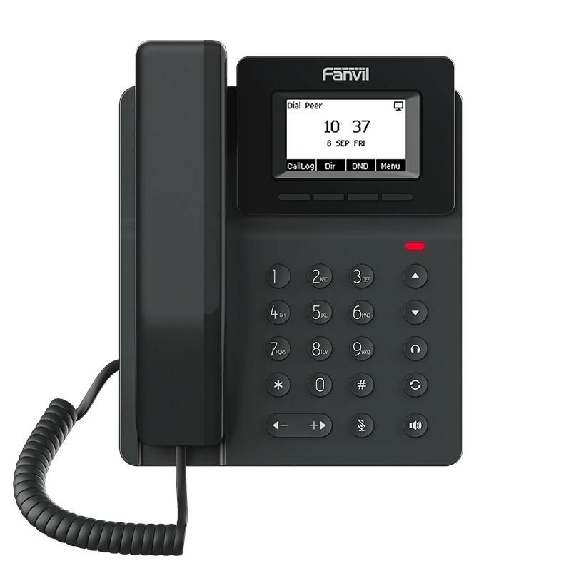 Téléphone IP FANVIL V50G 2 líneas SIP 2.3"pantalla PoE 2xGbE