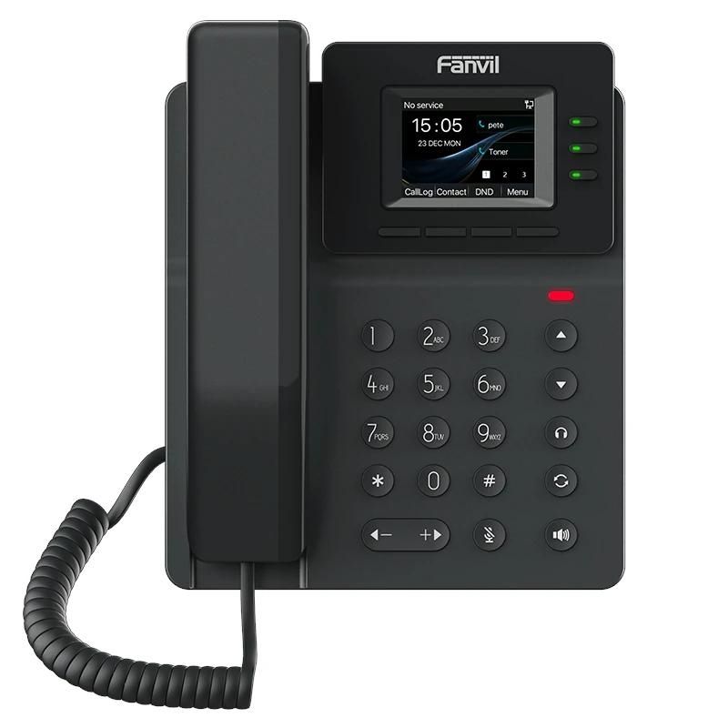 Téléphone IP FANVIL V60G 4 líneas SIP 2.4"pantalla color PoE 2x