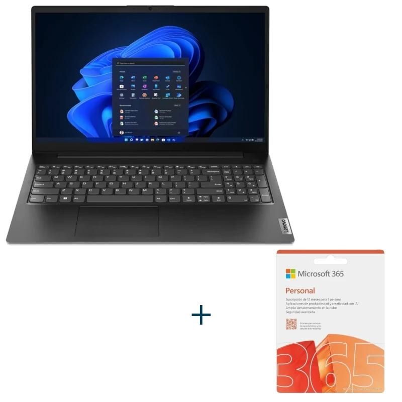 Portàtil Lenovo V15 AMD R3-7320U W11H 15.6"+O365 personal